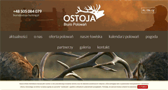 Desktop Screenshot of ostoja-hunting.pl