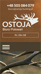 Mobile Screenshot of ostoja-hunting.pl