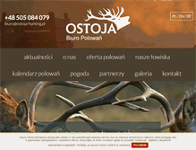 Tablet Screenshot of ostoja-hunting.pl